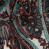 Etro Paisley-appliqué flared trousers
