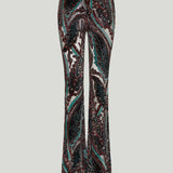 Etro Paisley-appliqué flared trousers
