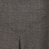 Etro Metallic-check wool trumpet midi skirt