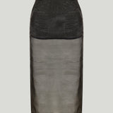 The Frankie Shop Peri sheer midi skirt