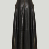 Versace studded leather skirt