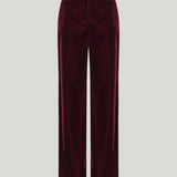 Versace liquid velvet straight-leg trousers