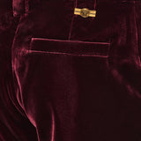 Versace liquid velvet straight-leg trousers