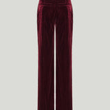 Versace liquid velvet straight-leg trousers