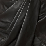 Balmain Draped lambskin midi skirt