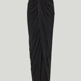 Balmain draped side-slit skirt
