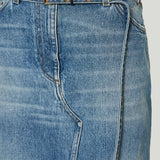 Dries Van Noten Slvannaz denim maxi skirt