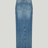Dries Van Noten Slvannaz denim maxi skirt
