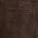 Theory lamb leather mini trouser skirt