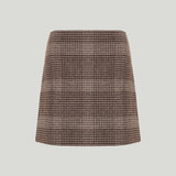 Theory A-line plaid mini skirt