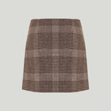 Theory A-line plaid mini skirt