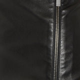 Gucci Leather zipped midi skirt
