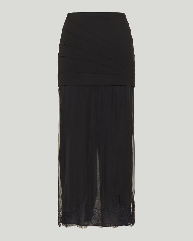 Valentino Garavani Layered maxi skirt