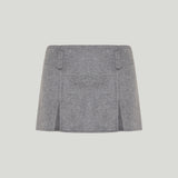 Miu Miu Double wool mini skirt
