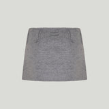 Miu Miu Double wool mini skirt