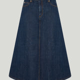 Ami Paris denim midi skirt