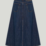 Ami Paris denim midi skirt