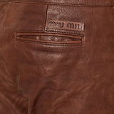 Miu Miu leather trousers