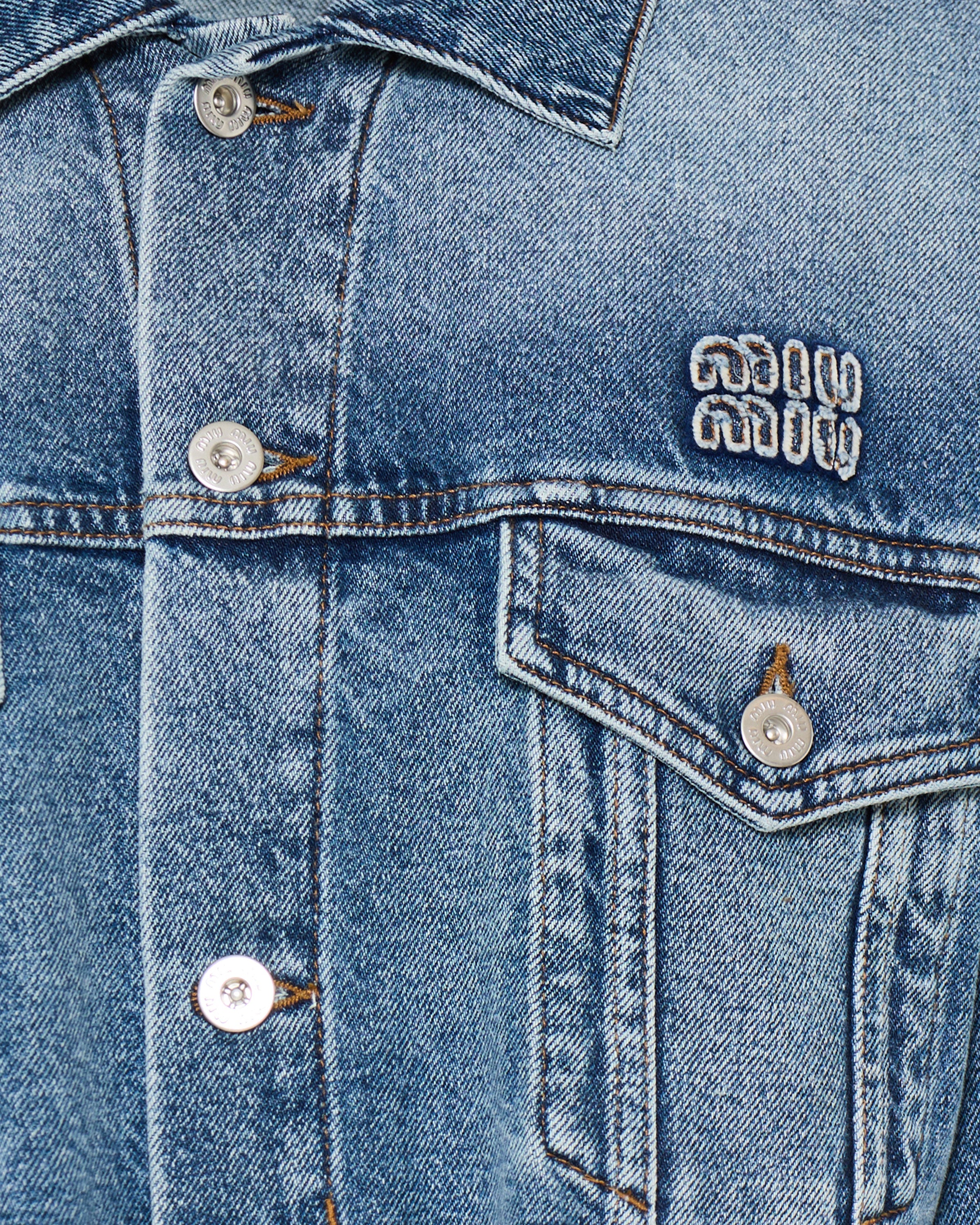 Miu Miu Cropped denim jacket – Luisa World