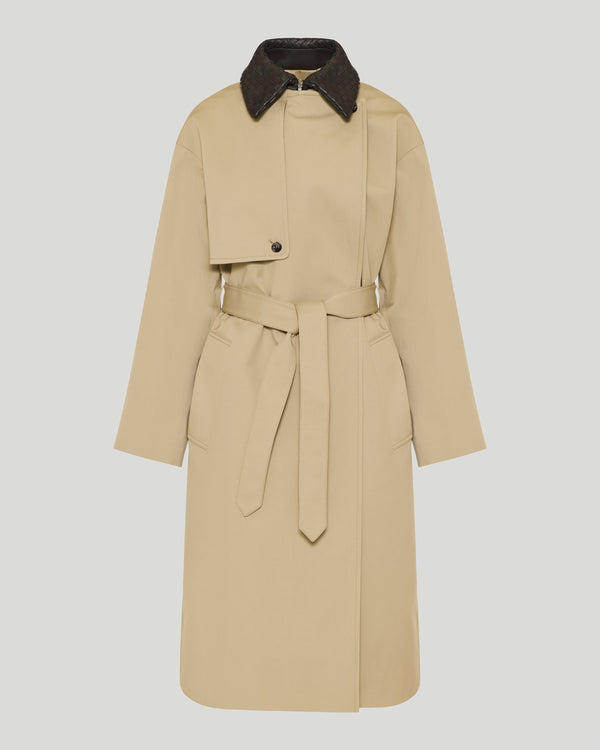 Bottega Veneta Intrecciato cotton trench coat
