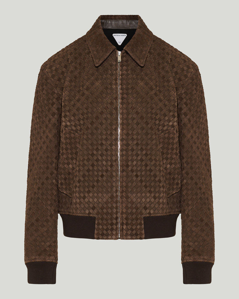 Bottega Veneta Intrecciato leather jacket