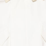 Bottega Veneta Intrecciato leather-trimmed cotton jacket