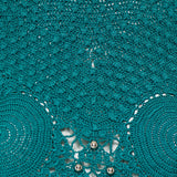Rabanne Embellished cotton crochet top