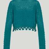 Rabanne Hand-crocheted cotton cardigan