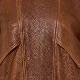 Nour Hammour Ariste Oversized paneled leather jacket