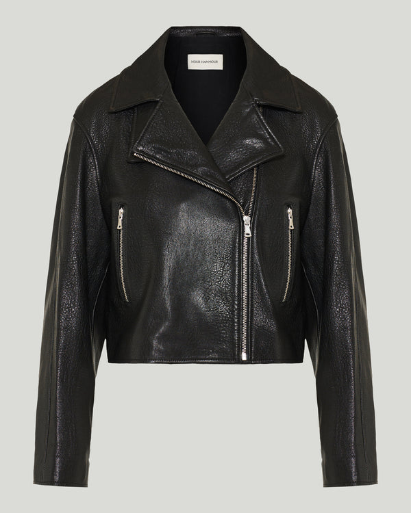 Nour Hammour Varda leather jacket