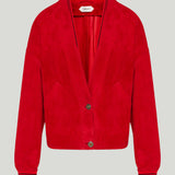 Versace Suede bomber jacket