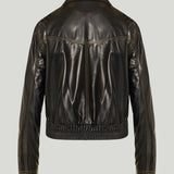 Versace Leather blouson jacket