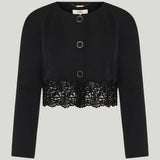 Chloé Lace embroidered wool blazer