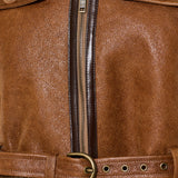 Chloé shearling-trimmed leather jacket