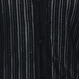 Tom Ford Micro-sequin sheer velvet cardigan