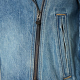 Tom Ford Stonewashed denim biker jacket