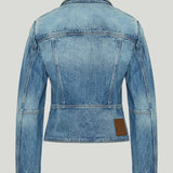 Tom Ford Stonewashed denim biker jacket