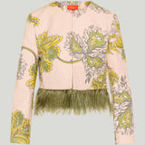 La DoubleJ Bijoux feather trim jacket