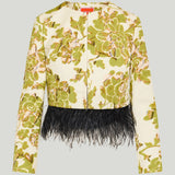 La DoubleJ Bijoux feather trim jacket