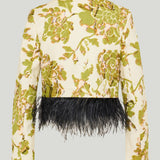 La DoubleJ Bijoux feather trim jacket