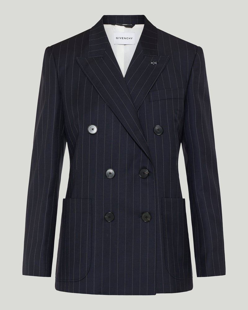 Givenchy Pinstripe double-breasted wool blazer