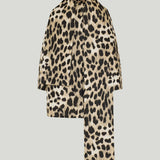 Givenchy Cocoon jacquard coat with scarf