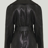 Gucci Leather blazer with dionysus belt