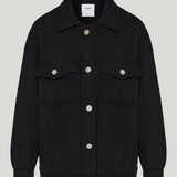 Barrie Contrast stitch knitted jacket
