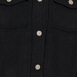 Barrie Contrast stitch knitted jacket