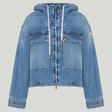 Moncler Ecrevisse denim down jacket