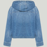 Moncler Ecrevisse denim down jacket