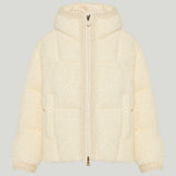 Moncler Cristallin hooded short down jacket
