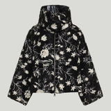Moncler floral embroidered down jacket