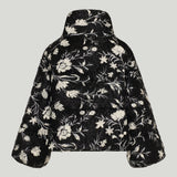 Moncler floral embroidered down jacket